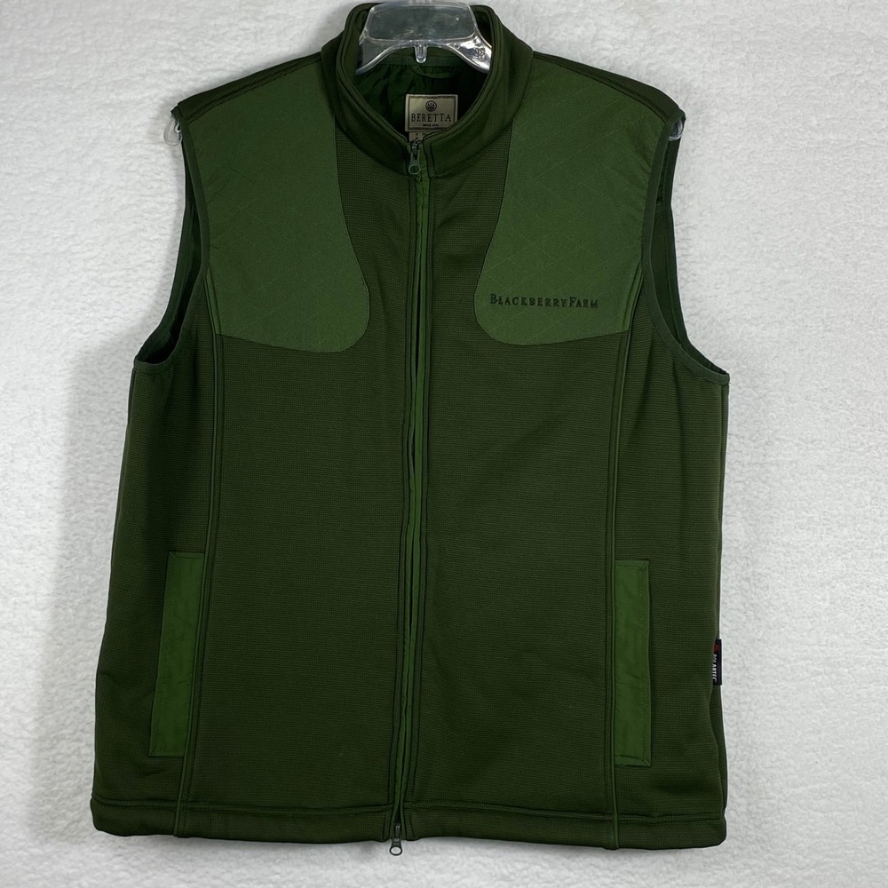 Beretta Mens Polartec Shooting Vest Green Blackberry Farm Quilted Large L
